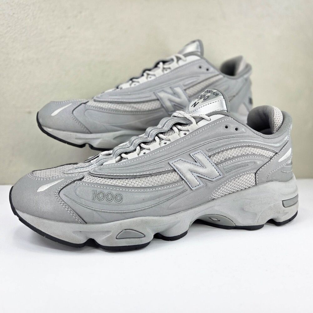 New Balance 1000 Silver Reflective Raincloud M1000TE Men's Sz 13